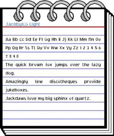 JacobyICG Font