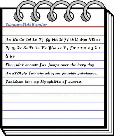 Jaguarundi Regular Font