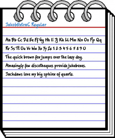 JakobExtraC Regular Font