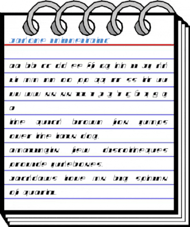 Jakone InlineItalic Font