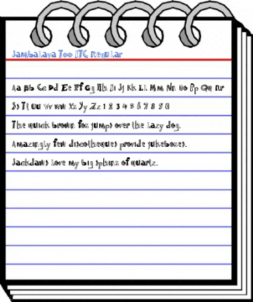Jambalaya Too ITC Regular Font