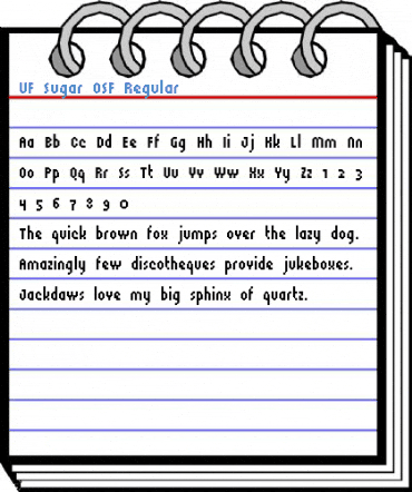 UF Sugar OSF Regular Font