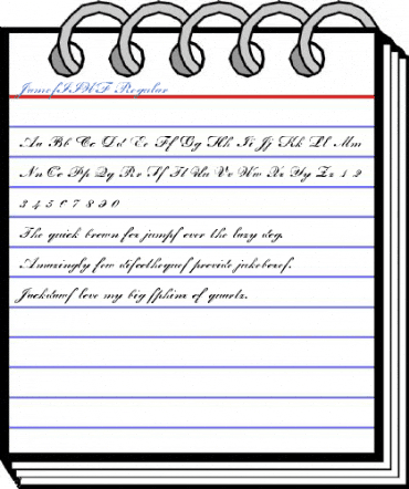 JamesIIWF Regular Font