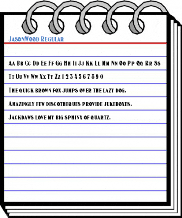 JasonWood Regular Font