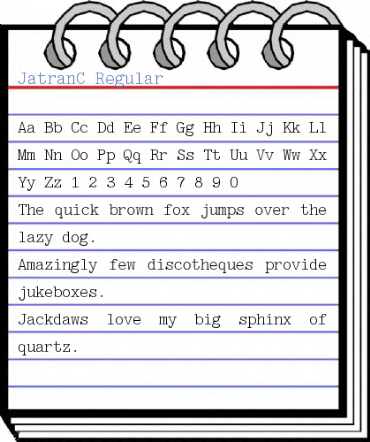 JatranC Regular Font