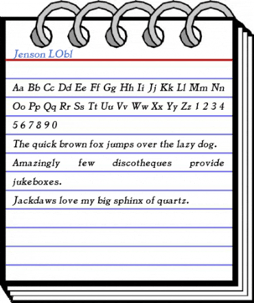 Jenson LObl Font