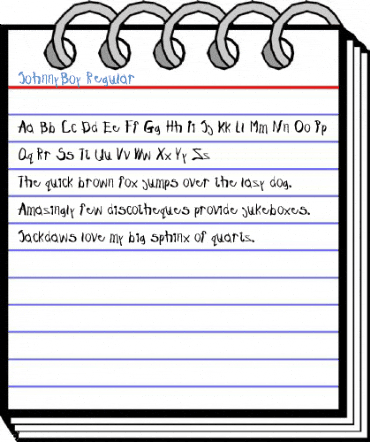 JohnnyBoy Regular Font