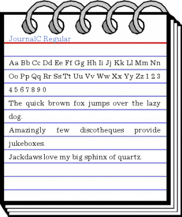 JournalC Regular Font