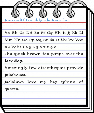 JournalUltraOldstyle Font