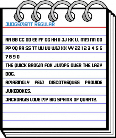 Judgement Regular Font