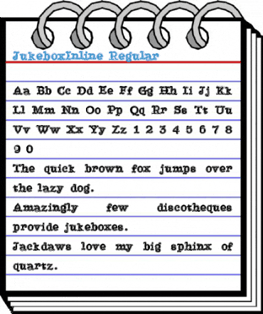 JukeboxInline Regular Font
