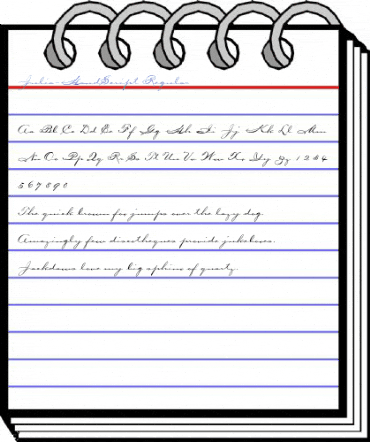 Julia-HandScript Regular Font