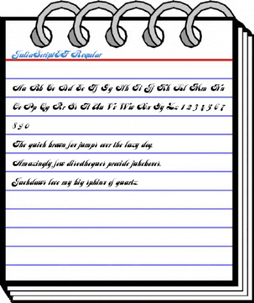 JuliaScriptEF Regular Font