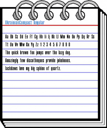 UkrainianCompact Regular Font