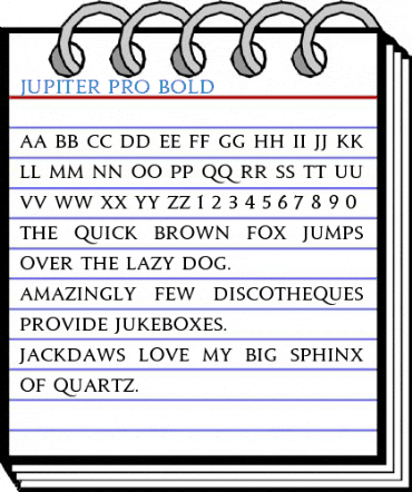 Jupiter Pro Bold Font