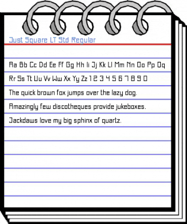 Just Square LT Std Regular Font