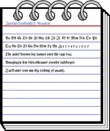 JustusFrakturEF Regular Font