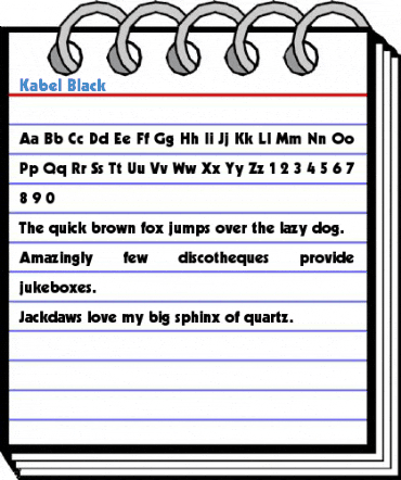 Kabel Black Font