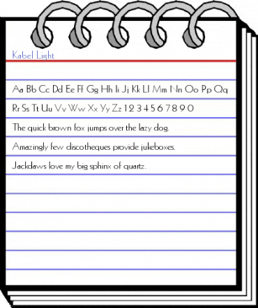 Kabel Light Font