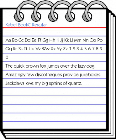 Kabel BookC Regular Font