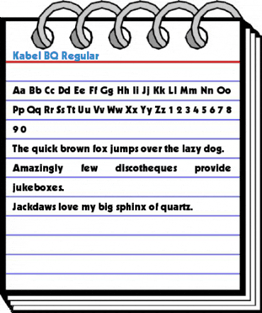 Kabel BQ Regular Font