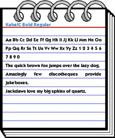 KabelC Bold Regular Font
