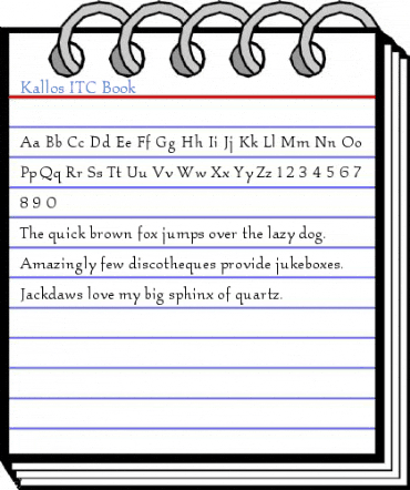 Kallos ITC Book Font
