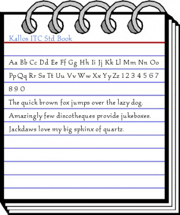 Kallos ITC Std Book Font