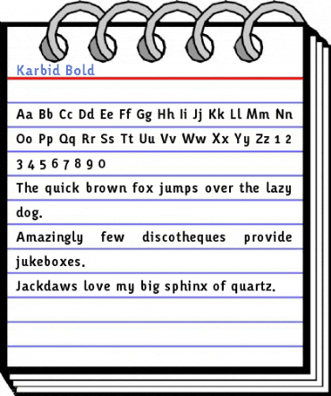 Karbid Bold Font