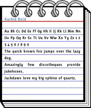 Karbid Bold Font