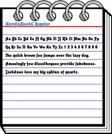 KarollaBlackC Regular Font