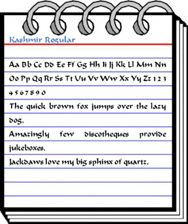 Kashmir Regular Font