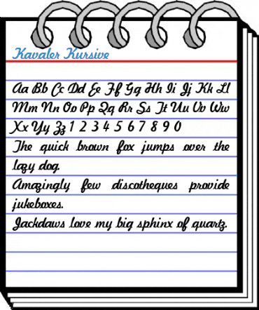 Kavaler Kursive Font
