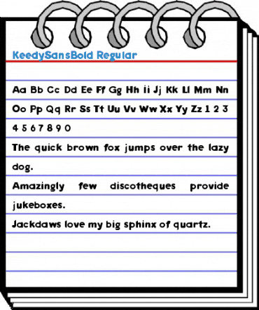 KeedySansBold Regular Font