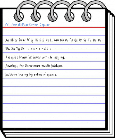 CallifontsB11PostScript Regular Font