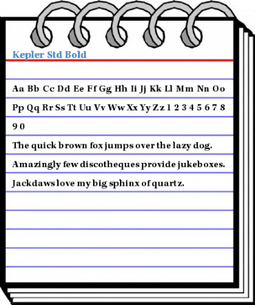 Kepler Std Bold Font