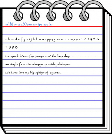 CallifontsC20PostScript Regular Font