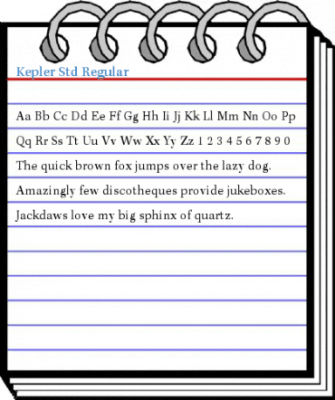Kepler Std Regular Font