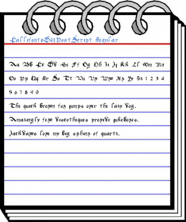 CallifontsD41PostScript Regular Font