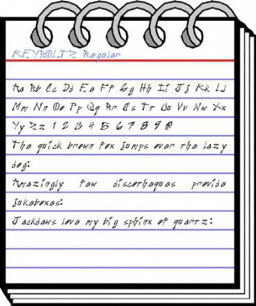 KEYBOLTZ Regular Font