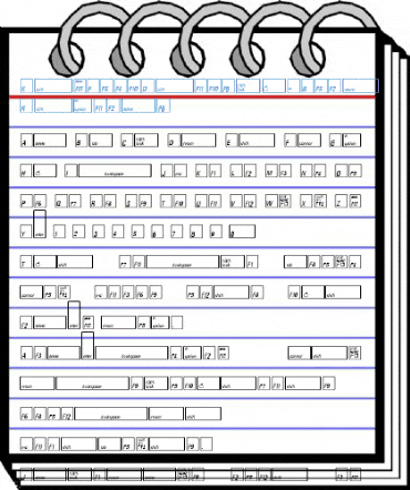 KeyFontDeutsch-Bold Regular Font