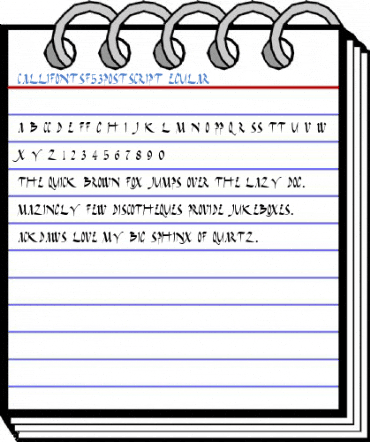 CallifontsF53PostScript Regular Font