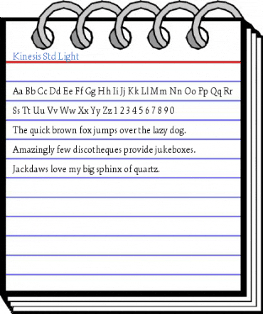Kinesis Std Light Font