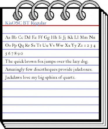 KisOSC BT Regular Font
