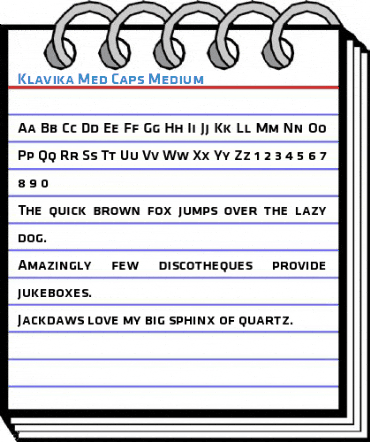 Klavika Med Caps Medium Font