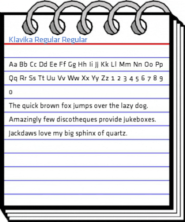 Klavika Regular Regular Font