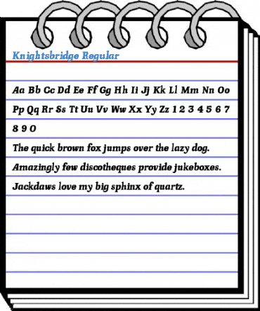 Knightsbridge Regular Font