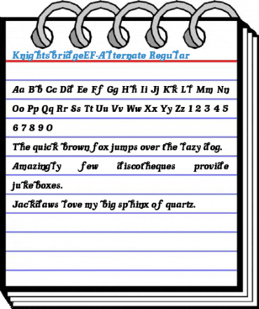 KnightsbridgeEF-Alternate Regular Font