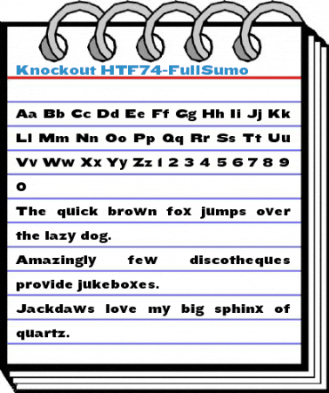 Knockout HTF74-FullSumo Font