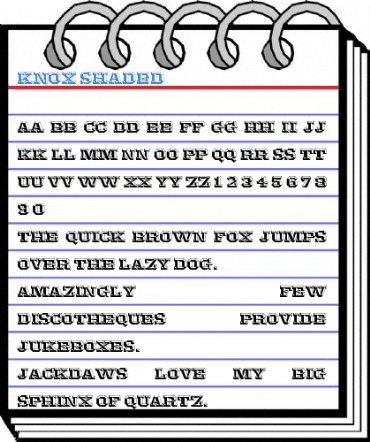 Knox Shaded Font